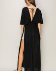 HYFVE Tie Back Maxi Split Cover Up Dress