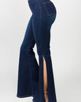 American Bazi Side Slit Flare Jeans