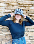 Super Cozy Checkered Bucket Hat