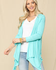 Celeste Full Size Open Front Knit Cardigan