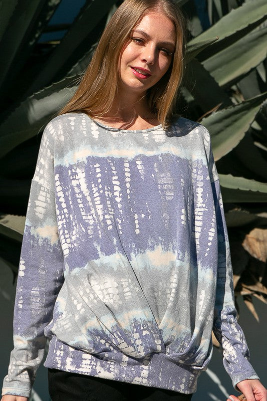 e Luna PLUS Bamboo Tie Dye Sweatshirt