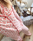 Red Toile Pajama Set - My Pampered Life Seattle
