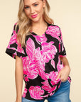 Haptics Floral Drop Shoulder T-Shirt