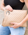 Quilted Wristlet Clutch