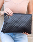 Quilted Wristlet Clutch