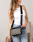 Jessie Mixed Media Camera Crossbody Bag