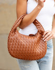 Paige Woven Handbag