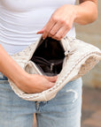 Paige Woven Handbag