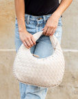 Paige Woven Handbag