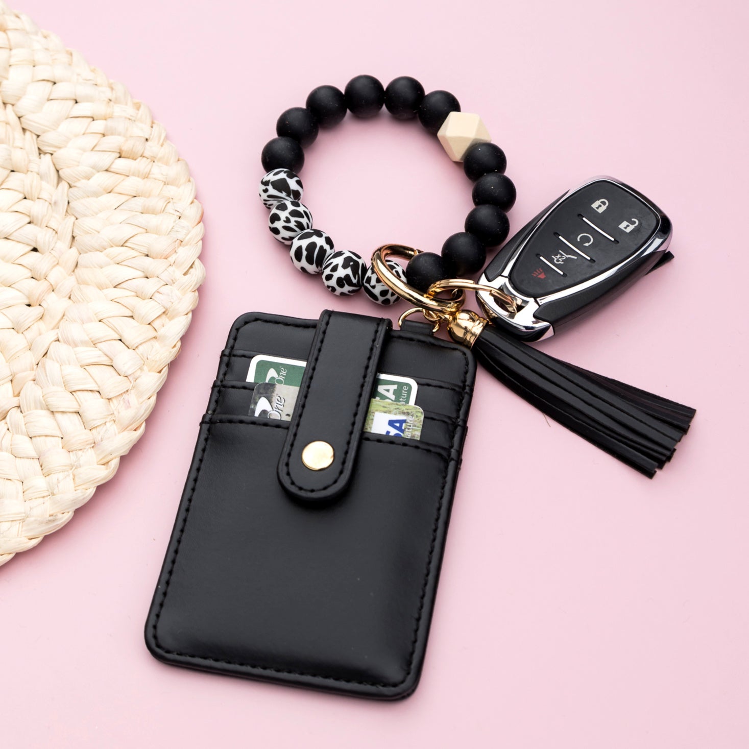 Silicone Key Ring Wallet Bracelet