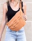 London Oversized Canvas Crescent Sling