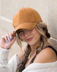Suede Boyfriend Ball Cap