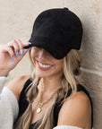 Suede Boyfriend Ball Cap