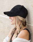 Suede Boyfriend Ball Cap