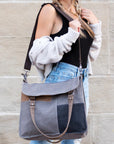 Colorblock Messenger Bag