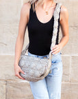 Indy Convertible Quilted Puffer Crossbody