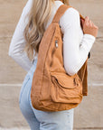 Oversize Canvas Sling Bag