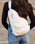 Oversize Canvas Sling Bag