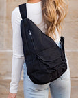 Oversize Canvas Sling Bag