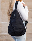 Oversize Canvas Sling Bag