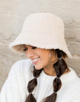 Reversible Sherpa Boucle Bucket Hat