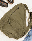 Oversize Canvas Sling Bag