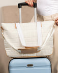 Mila Quilted Traveler Tote with Mini Clutch