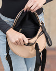 Gia Double Zip Nylon Crescent Sling
