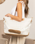 Mila Quilted Traveler Tote with Mini Clutch
