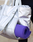 Metallic Puffer Tote
