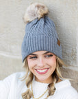 C.C® Honeycomb Pom Beanie