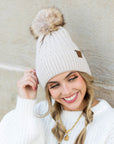C.C® Honeycomb Pom Beanie