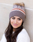C.C® Nordic Fair Isle Pom Beanie Hat
