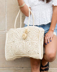 Straw Traveler Tote