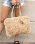Straw Traveler Tote