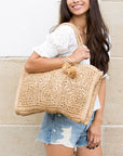 Straw Traveler Tote