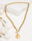 Coin Accent Chain Necklace
