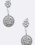 CZ Iconic Front & Back Earrings