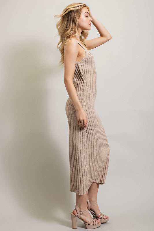 Ribbed Knit Maxi Dress