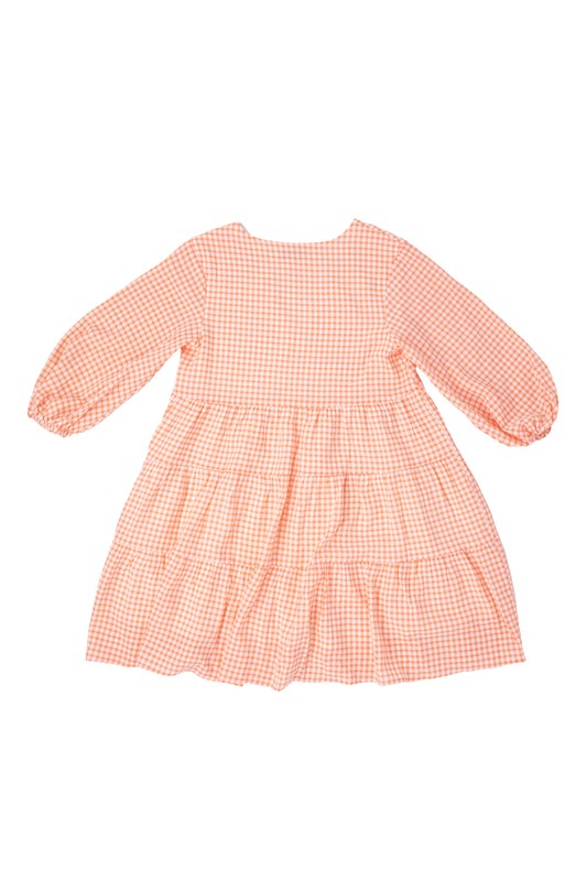 Lilou Gingham Checkered Tiered Dress