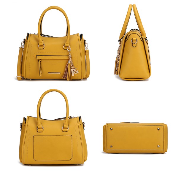 MKF Valeria Satchel with Keyring by Mia K