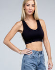 Ribbed Cropped Tank Top