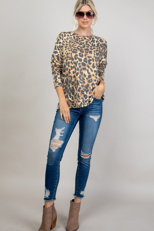 e Luna PLUS Cheetah Sweatshirt