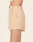 HYFVE Pleated Cuff Hem Shorts