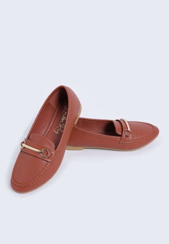 Oliot Horsebit Detail Flat Loafers