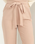 HYFVE Seeking Sultry High-Waisted Tie Front Flared Pants