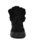 Bunting Faux Fur Collar Flatform Boots