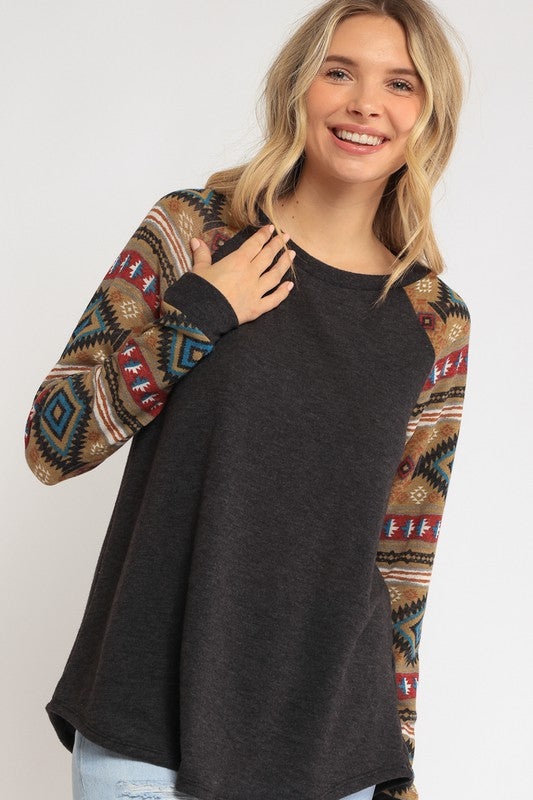 Mixed Aztec Top - Online Only