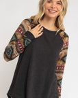 Mixed Aztec Top - Online Only