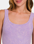 Zenana Ribbed Scoop Neck Tank